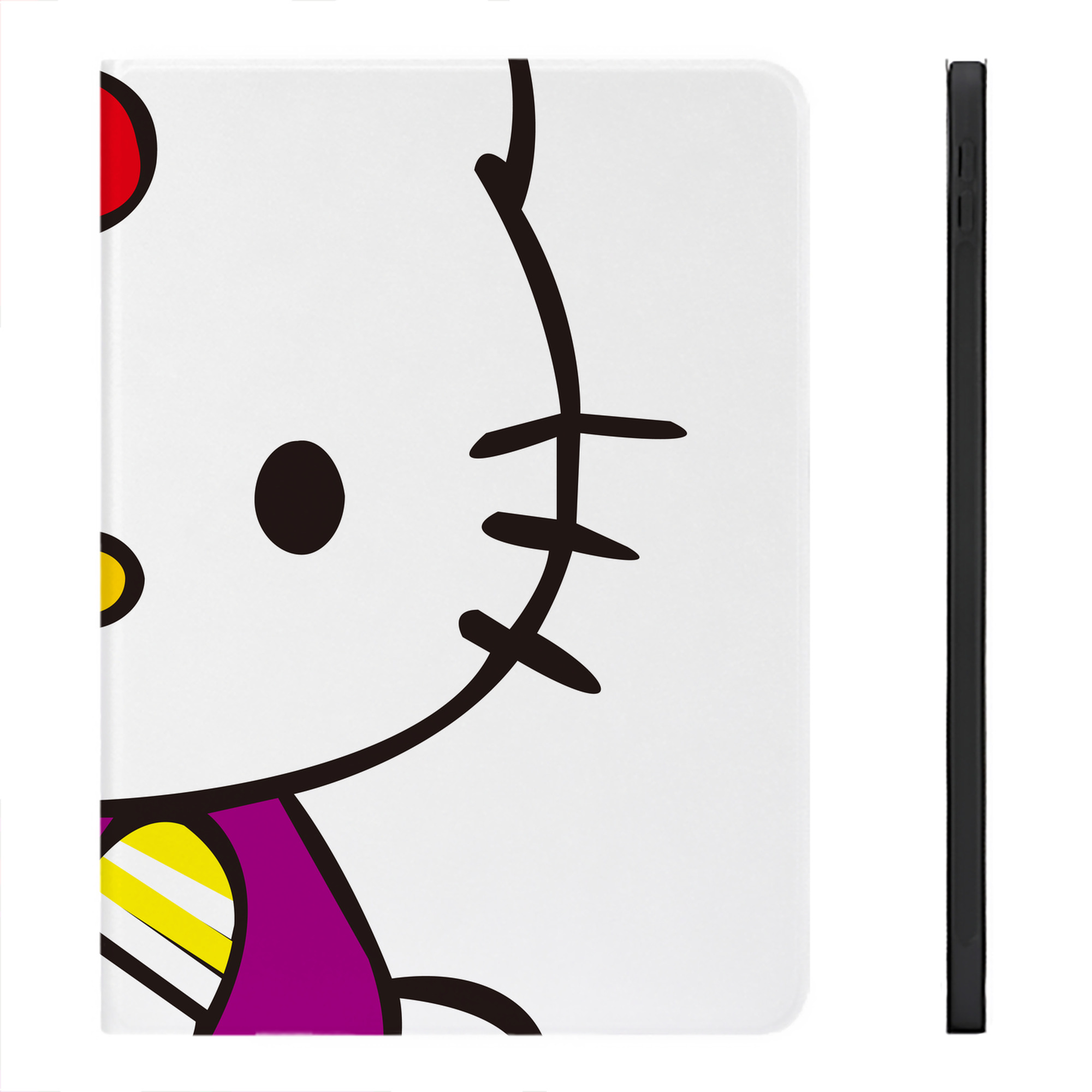 （画像用） Hello Kitty ハローキティ IPadケース ペンホルダー付き ブックスタイルデザイン